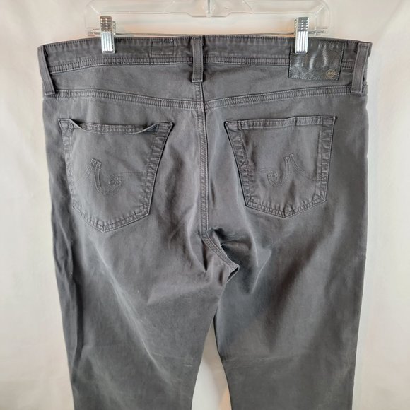 AG Adriano Goldschmied Pants Mens 38x32 Gray The Everett Slim Straight Stretch - Picture 7 of 10